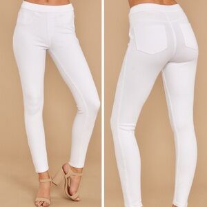 Spanx Jeanish White Leggings compression